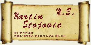 Martin Stojović vizit kartica